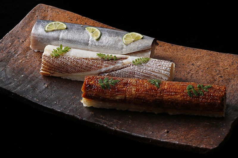 棒ずし〈天然鳴門鯛/真サバ/うなぎ〉